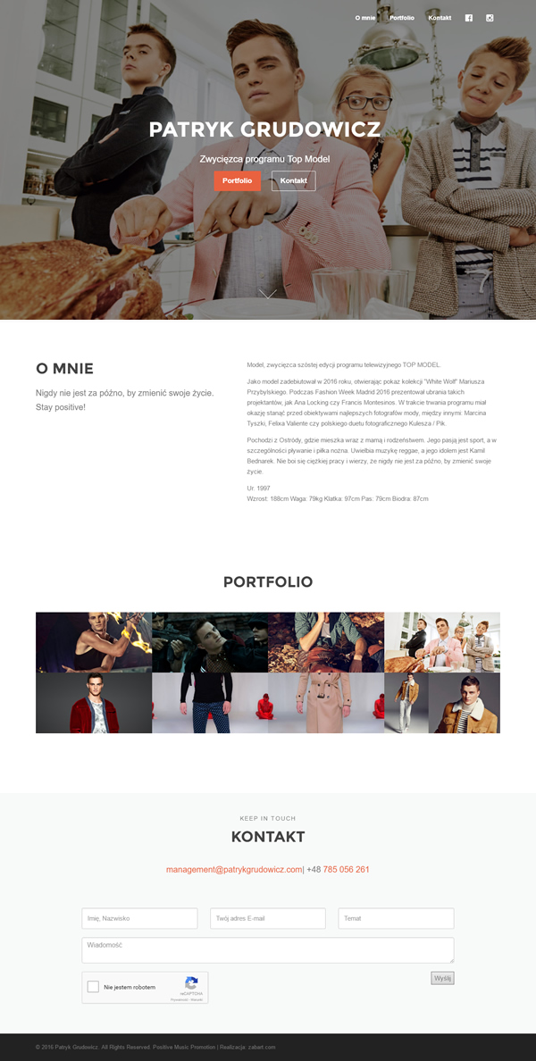 Top Model Patryk Grudowicz