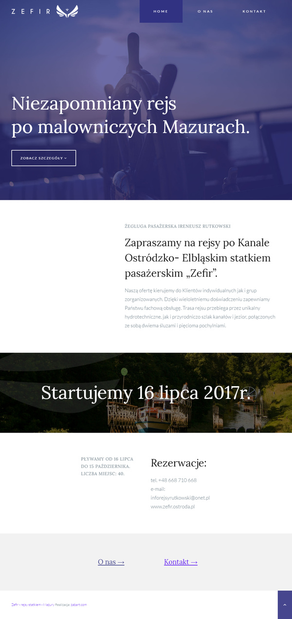 Żegluga ZEFIR Ostróda